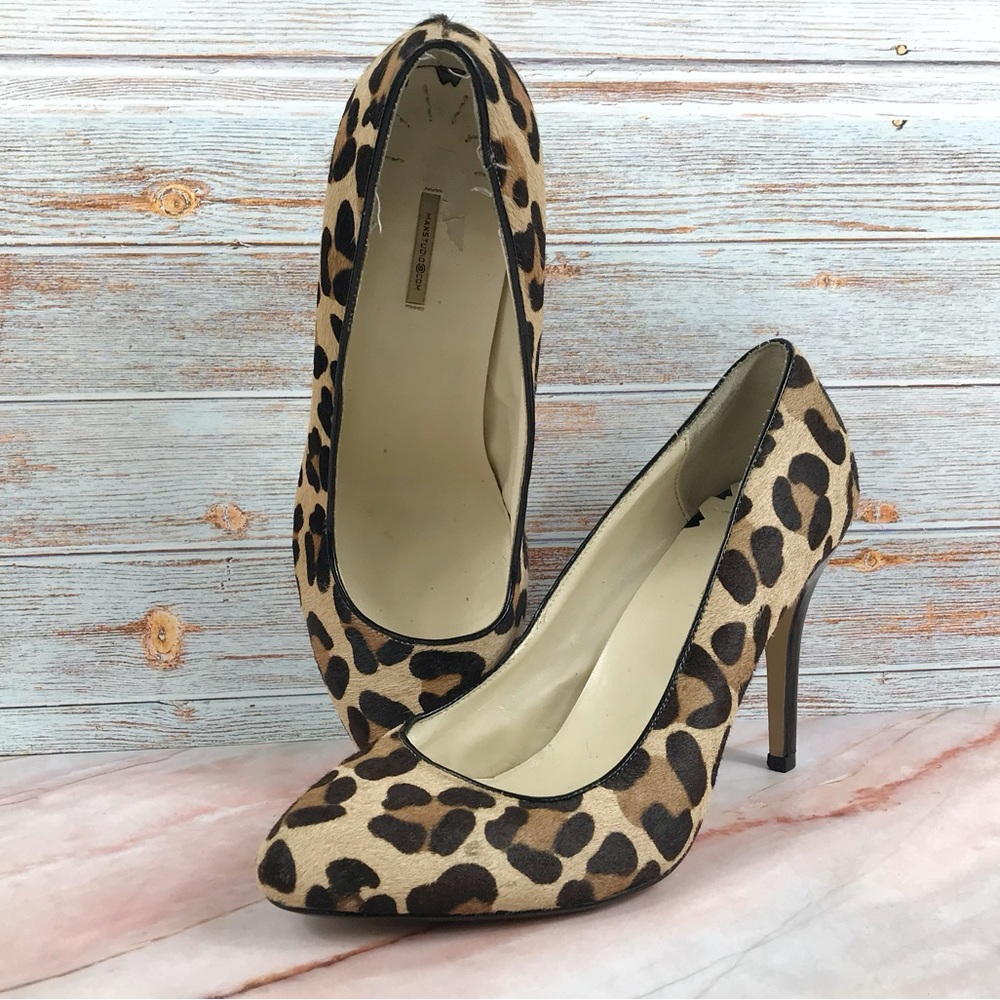 New listing!! Max Studio Marais Leopard Print Calf Skin Pumps size 8